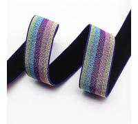 HOCEDO 2/5/10 m 25mm Camouflage rayé Treillis élastique Bande Couleur élastique Plat élastique Corde élastique Pantalon Ceinture vêtements Accessoires