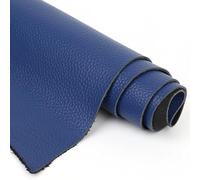 HOCEDO Cuir véritable Pleine Fleur Bleu Royal Tissu en Cuir de Vachette tanné végétal Accessoires de Maroquinerie Bricolage