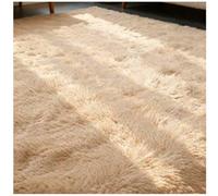 HOCEDO Tapis Chambre 115 x 130 cm Antidérapant,Garde Au Chaud Poil Ras Personnalisable pour Le Salon,LaTapis Chambre à Coucher,LaTapis Chambre d'enfant, Beige