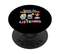 HoCependant You Communication I'm Listening Speech Therapist SLP PopSockets PopGrip Adhésif