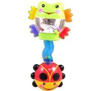 Hochet 2 en 1 : grenouille avec pieds texture a mordiller et coccinelle avec cliquette - fisher price - jouet eveil enfant G