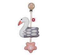 Hochet à clip tinka cygne clair