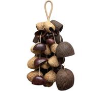 Hochet à graines, Panji Seed Shaker, Hochet à Main En Coquille De Graine De Noix Naturelles Instrument, Shaker Percussion Africain Et Décor Naturel