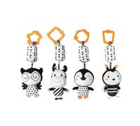Hochet À Suspendre Pour Bébé, 4 Pièces, Jouets Tumama En Peluche Pour Bébé, Jouet De Poussette, Hibou, Abeille, Pingouin, Animal Doux