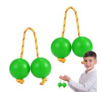 Hochet africain Shaker Shaker Instrument de musique | Lot de 2 paires de balles rythmiques en ABS pour débutants et amateurs