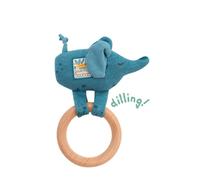 Hochet anneau bois Eléphant Sous mon baobab Moulin Roty