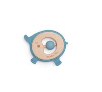 Hochet anneau de dentition bois et silicone Eléphant Sous mon baobab Moulin Roty