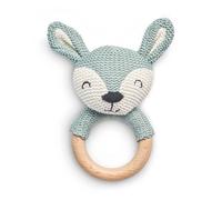 Jollein Hochet anneau de dentition Biche en tricot vert cendre