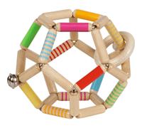 Hochet balle flexible en bois multi-coloured TU