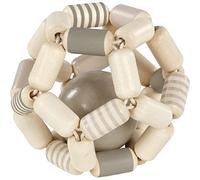 Hochet balle flexible gris et blanc