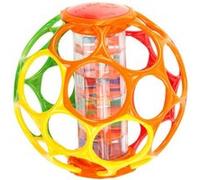 BRIGHT STARTS OBALL – Hochet pour bébé Rollin' Rainstick – perles multicolores, bâton de pluie – 3M+