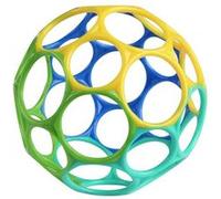 Hochet balle souple - Bleu/Vert Jaune G