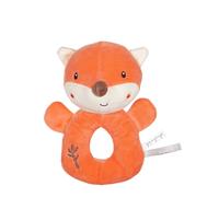 GIPSY TOYS - PELUCHE - HOCHET RENARD - GAMME « BAMBOO » - 14 CM S/CARTE - ORANGE ET BLANC - 1ER AGE