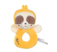 GIPSY TOYS - PELUCHE HOCHET PARESSEUX - GAMME BAMBOO - 1ER ÂGE - IDEE CADEAU NAISSANCE BEBE - FILLE ET GARCON - 13 CM - JAUNE ET MARRON