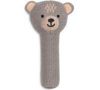 Hochet Bébé En Coton Gris, Marron TU