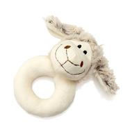 Hochet bébé mouton en peluche, 12 cm