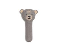 Jollein Hochet bébé Bear en coton gris/marron TU