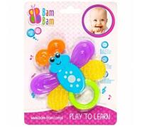 Hochet Bébé " Papillon " De La Marque " Bam Bam ". Multicolore