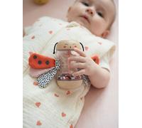 Hochet bois coccinelle rouge TU