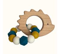 Hochet bois et silicone hérisson