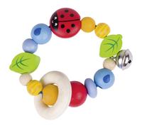 Hochet bois flexible coccinelle multi-coloured TU