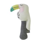 Hochet coton bio jouet d'éveil toucan