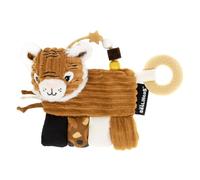 Déglingos – Hochet d'activités – Speculos le tigre – Jouet d'éveil bébé sonore et tactile – Cassonnade 17 cm