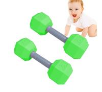 Hochet de fitness - Ensemble d'haltères, 2 pièces d'entraînement léger et jeu sensoriel | Outil d'exercice dentaire pour, développement moteur, jeu de gym, actif bébé sûr et durable