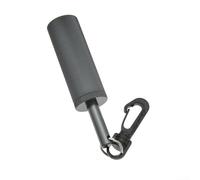 Hochet de plongée en alliage d'aluminium et crochet rapide rotatif, conçu pour la communication sous-marine et la signalisation d'attention (gris)