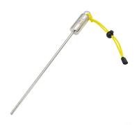 Hochet de plongée sous-marine avec dragonne en acier inoxydable conçu pour signaler et sécuriser la position dans les courants (jaune)
