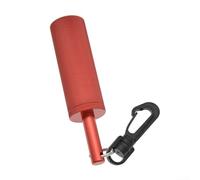 Hochet de signal de plongée en alliage d'aluminium | Bruit sous-marin pour taraudage de réservoir | Crochet rotatif à 360° pour les amateurs de plongée avec tuba et de plongée (rouge)