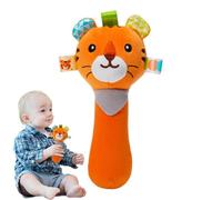 Hochet Doux - Jouets De Développement Avec Poignée, Hochets Sensoriels En Forme D'animaux De Dessin Animé | Hochet Pour Nouveau-né Mignon Et Léger, Jouet De Dentition Non Toxique Pour Bébé, Jouet Éduc