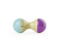 Vilac - Hochet en bois - Du Jura - Bois massif laqué - Turquoise et Violet - Dès 1 an