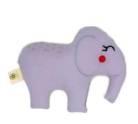 Hochet Eléphant Mauve Coton Bio aPunt Barcelona® 20cm