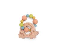 Hochet en bois et silicone Trois petits lapins - Tortue