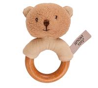 Hochet en bois Marcel ourson Beige