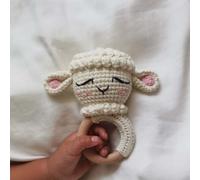 Hochet En Bois Sans Bpa Pour Bébé,Anneau De Dentition,Crochet,Cerf,Mouton,Rongeur,Jouets Pour Enfants - Type Un-3