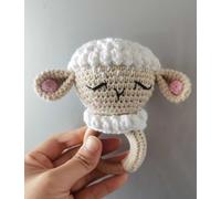 Hochet En Bois Sans Bpa Pour Bébé,Anneau De Dentition,Crochet,Cerf,Mouton,Rongeur,Jouets Pour Enfants - Type Un-1