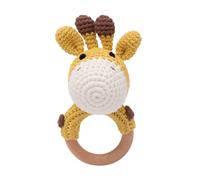 Hochet En Crochet Avec Bracelet Sucette En Bois Pour Bébé,Anneau Tewindsor,Produit Mobile Pour Landau,Cadeaux Pour,1 Pièce - Type Giraffe