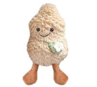 Hochet en forme de cacahuète en velours pour bébé - 16 cm - Jouet mignon à câliner et à jouer pour enfant - Cadeau d'anniversaire