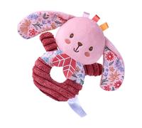 Hochet en peluche avec anneau - Accessoire de jeu sensoriel en forme d'éléphant et de lapin mignon | Outil interactif de développement du son de préhension pour nourrissons, bébés, garçons et filles,
