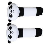 Hochet En Peluche Hochets, Hochets À La Main De Sweatshirt,Shaker Hochets Animaux Panda | Hochet Main De Bande Dessinée 2 Campanule pour développer la motricité fine, S