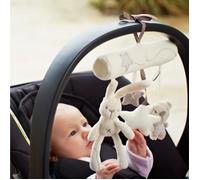 Hochet en Peluche pour bébés,Jouet de Bébé Mobile,Jouet Suspendu de Lapin en Peluche de Chaîne de Poussette,Cadeau pour bébé 0-2