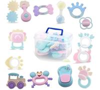 Hochet et Jouet de Dentition pour Bébé - PIMPIMSKY - 9pcs - Rose - Multicolore