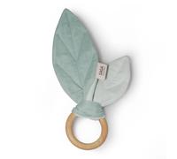 Hochet Feuille anneau de dentition en bois Blaoa Vert menthe Saga