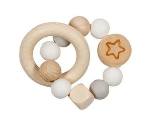 Hochet flexible anneau & Perles en bois Goki® - Jouets Bébé