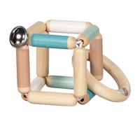 Hochet flexible bleu ciel en bois