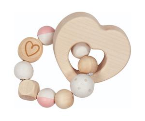 Hochet flexible en bois perles & Cœur Goki® - Jouets Bébé