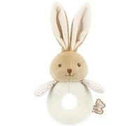 Hochet lapin creme en fourrure douce