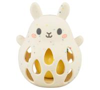 Hochet Lapin En Silicone Ecru, Rose, Jaune TU
